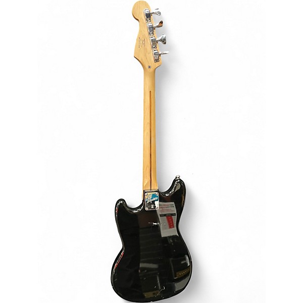 Used Squier Bronco Black Electric Bass Guitar