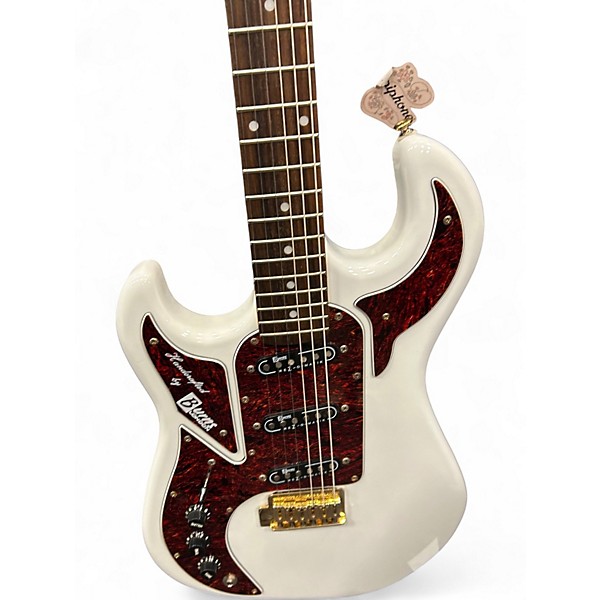 Used Burns CLUB SERIES LONDON DELUXE Olympic White Solid Body Electric Guitar