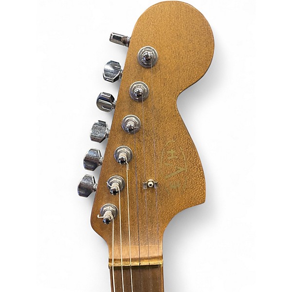 Used EVH Striped Series 78 Eruption White with Black Stripes Relic Solid Body Electric Guitar