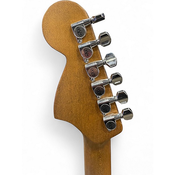 Used EVH Striped Series 78 Eruption White with Black Stripes Relic Solid Body Electric Guitar