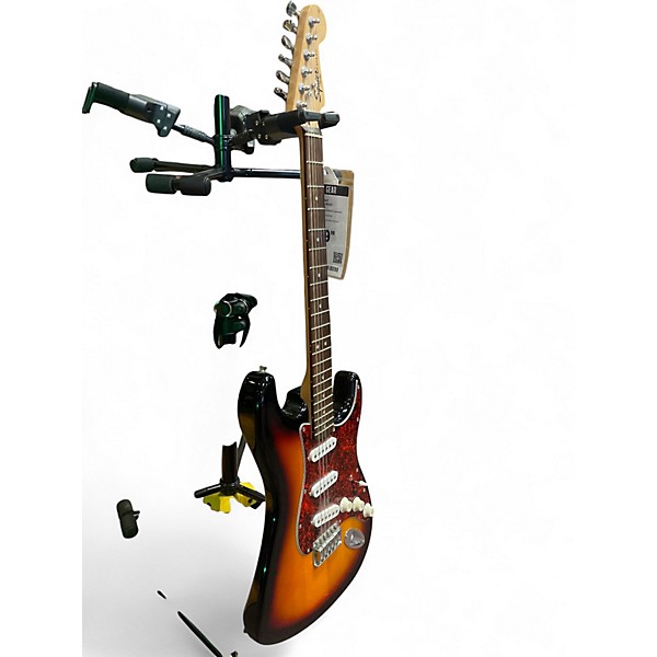 Used Squier Strat Sunburst Solid Body Electric Guitar