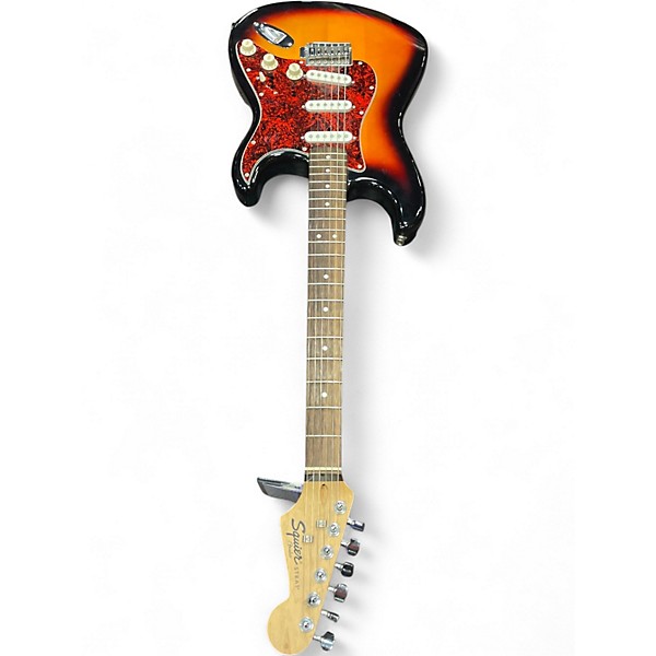 Used Squier Strat Sunburst Solid Body Electric Guitar