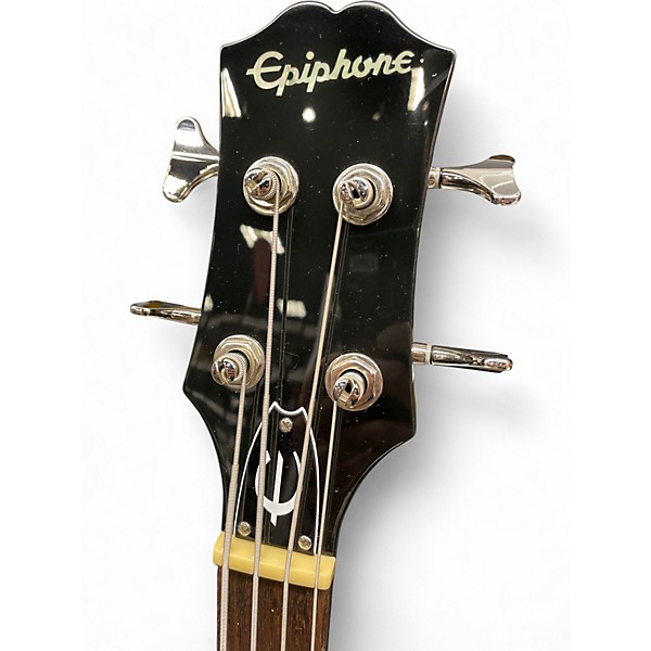 Used Epiphone Embassy Metallic Black Electric Bass Guitar