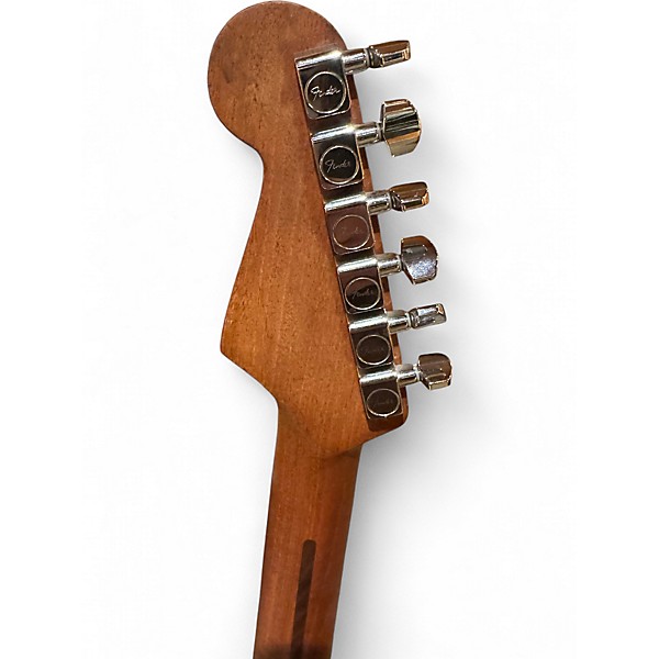 Used Fender American Acoustasonic Jazzmaster Ocean Turquoise Acoustic Electric Guitar