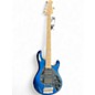 Used Ernie Ball Music Man Stingray HH 5 String Cobalt Blue Electric Bass Guitar thumbnail