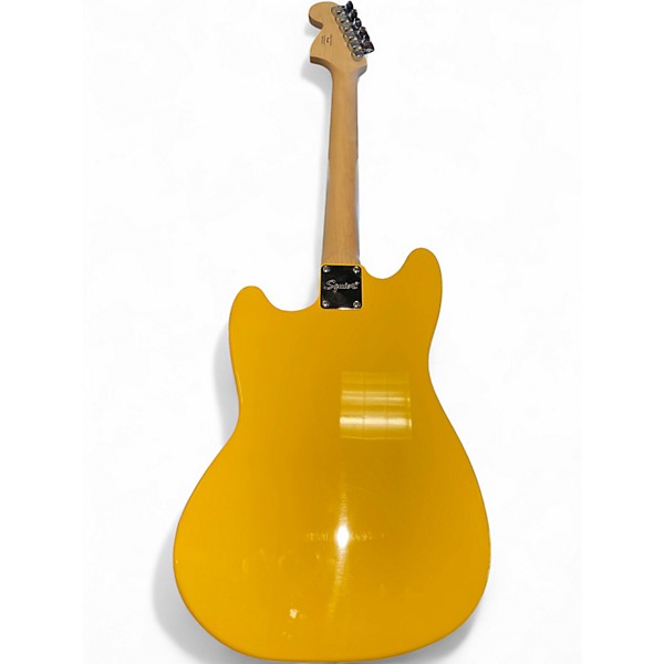 Used Squier Sonic Mustang  Graffiti Yellow Solid Body Electric Guitar