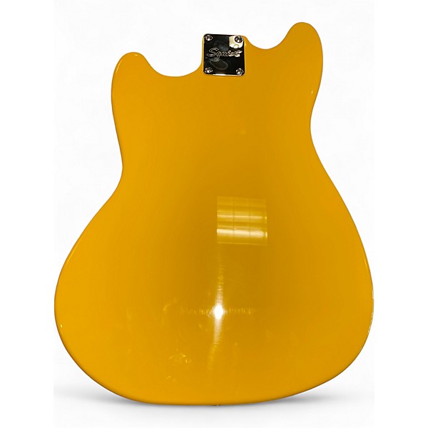 Used Squier Sonic Mustang  Graffiti Yellow Solid Body Electric Guitar
