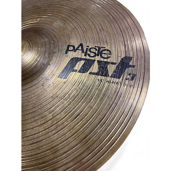 Used Paiste 14in PST3 Hi Hat Pair Cymbal