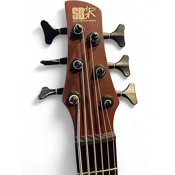 Used Ibanez SR506E 6 String Walnut Electric Bass Guitar