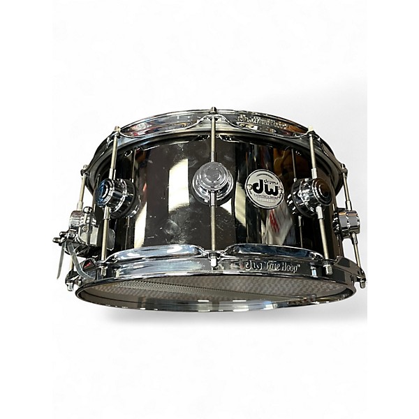 Used DW 5.5X14 Collector's Series Snare BLACK NICKEL OVER BRASS Drum