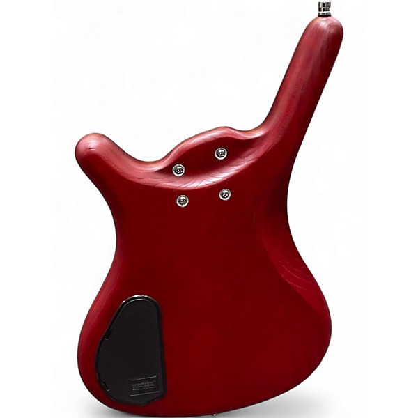 Used RockBass by Warwick Corvette Trans Red Electric Bass Guitar
