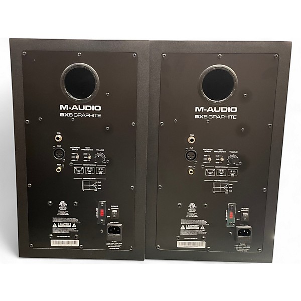 Used M-Audio bx8 Graphite Pair Powered Monitor