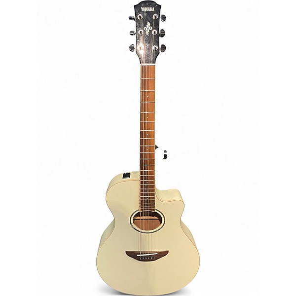 Used Yamaha APX 600 WHITE Acoustic Guitar