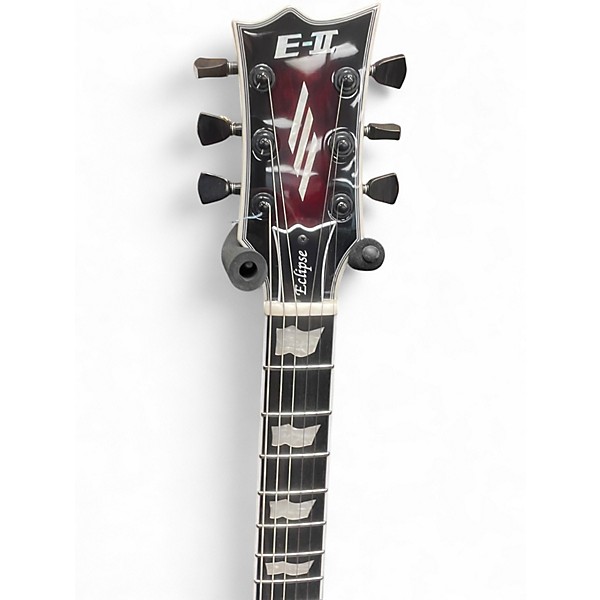 Used ESP E-II Eclipse Red Tiger Burst Solid Body Electric Guitar