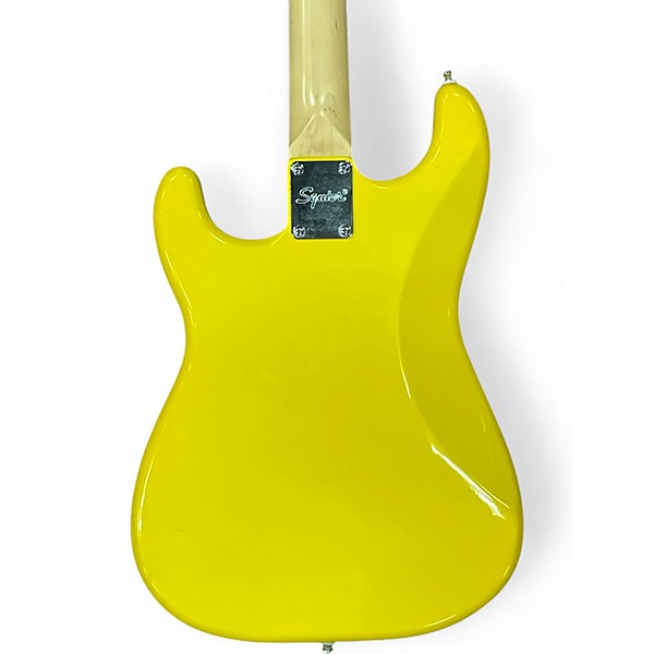 Used Squier Sonic Stratocaster HT Graffiti Yellow Solid Body Electric Guitar