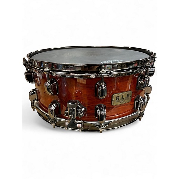 Used TAMA 14X6 S.L.P. G-Bubinga Natural Quilted Bubinga Drum