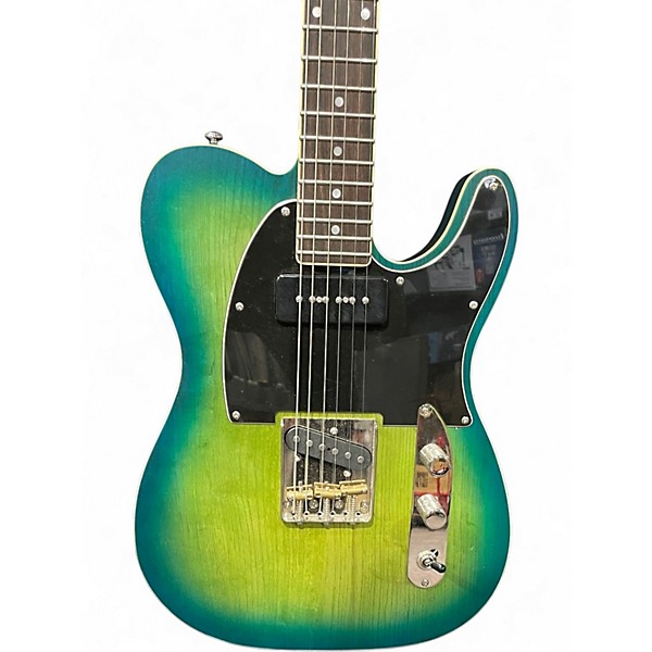 Used Schecter Guitar Research PT Special aqua burst Solid Body Electric Guitar