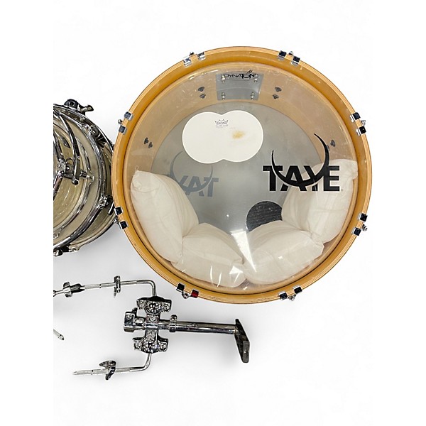 Used Taye Drums 4 Piece GO KIT White Marine Pearl Drum Kit