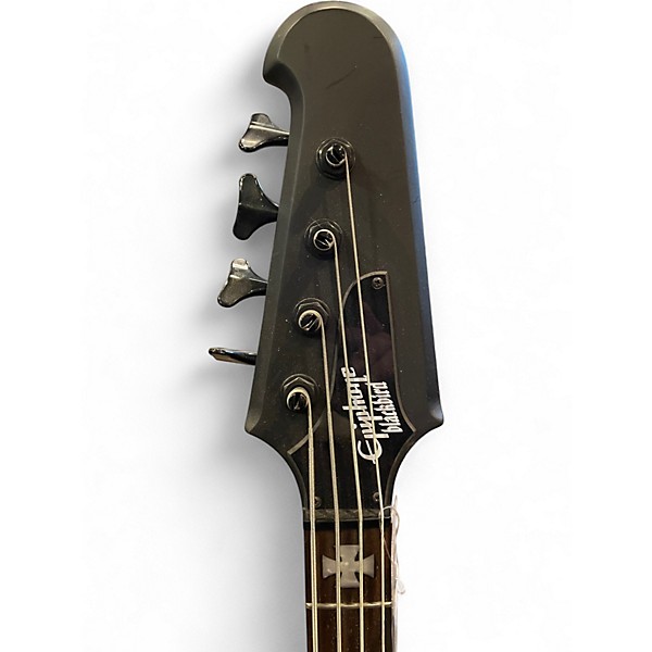 Used Epiphone Nikki Sixx Signature Blackbird Black Electric Bass Guitar