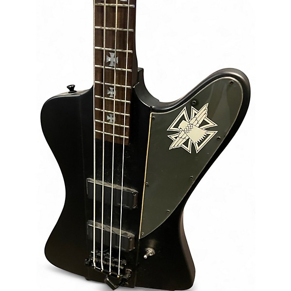 Used Epiphone Nikki Sixx Signature Blackbird Black Electric Bass Guitar