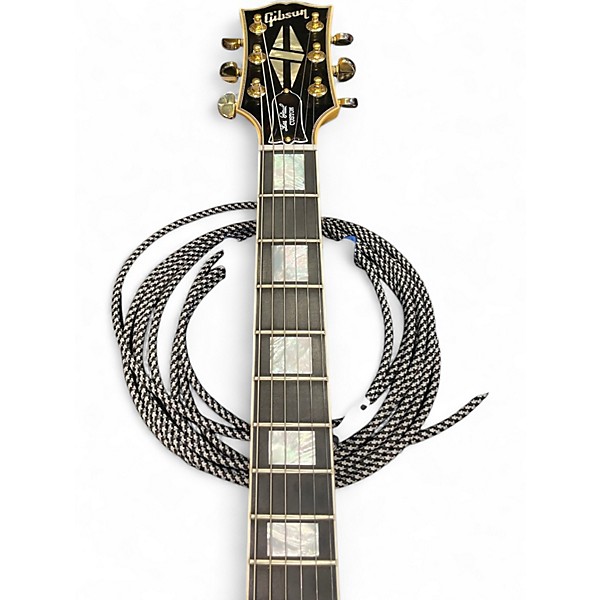 Used Gibson Les Paul Custom Chambered HEAVY ANTIQUE WHITE Solid Body Electric Guitar