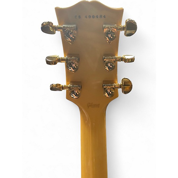 Used Gibson Les Paul Custom Chambered HEAVY ANTIQUE WHITE Solid Body Electric Guitar