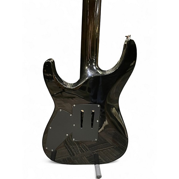 Used ESP LTD H1001QM Deluxe Floyd Rose Black Natural Burst Solid Body Electric Guitar