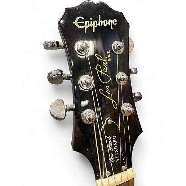 Used Epiphone Les Paul Standard Ebony Solid Body Electric Guitar
