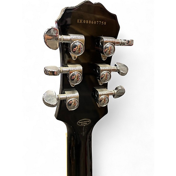 Used Epiphone Les Paul Standard Ebony Solid Body Electric Guitar