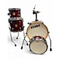Used TAMA 4 Piece CLUB JAM FLYER CANDY APPLE MIST Drum Kit