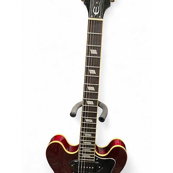 Used Epiphone riviera deluxe Burgundy Hollow Body Electric Guitar