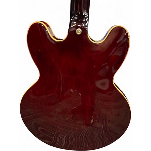 Used Epiphone riviera deluxe Burgundy Hollow Body Electric Guitar