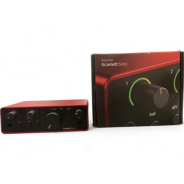 Used Focusrite Scarlett Solo Gen 4 Audio Interface