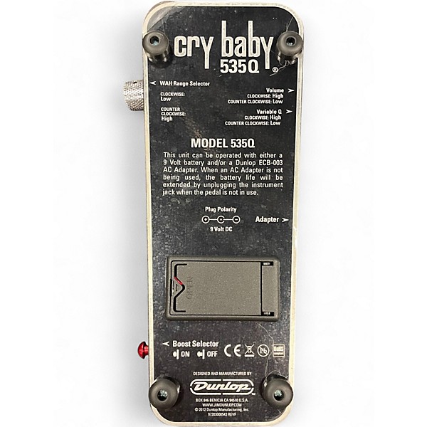 Used Dunlop 535Q Cry Baby Multi-Wah Effect Pedal