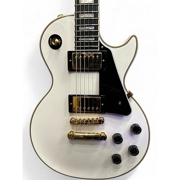 Used Epiphone INSPIRED BY GIBSON LES PAUL CUSTOM Alpine White Solid Body Electric Guitar