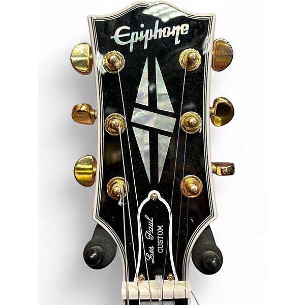 Used Epiphone INSPIRED BY GIBSON LES PAUL CUSTOM Alpine White Solid Body Electric Guitar