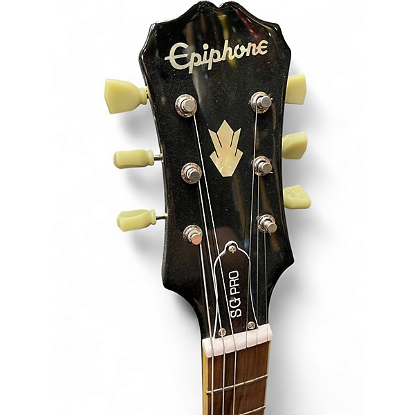 Used Epiphone SG Pro Black Solid Body Electric Guitar