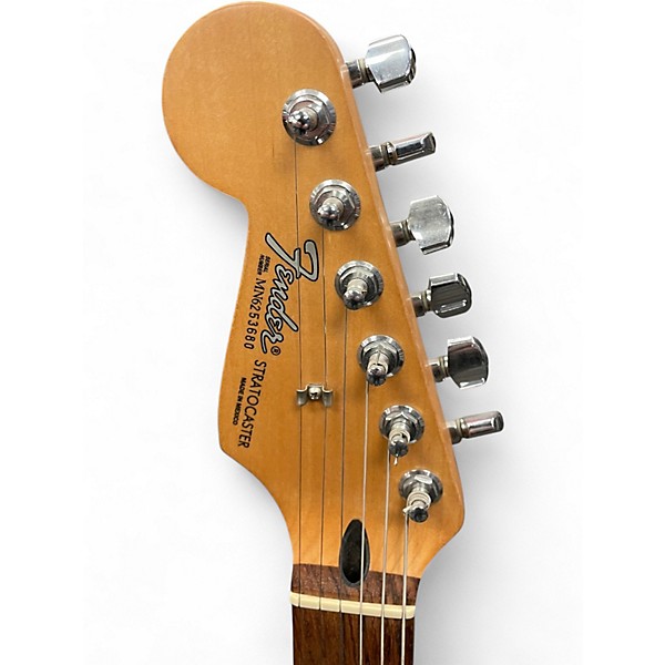 Used Fender Standard Stratocaster Left Handed Sunburst Electric Guitar