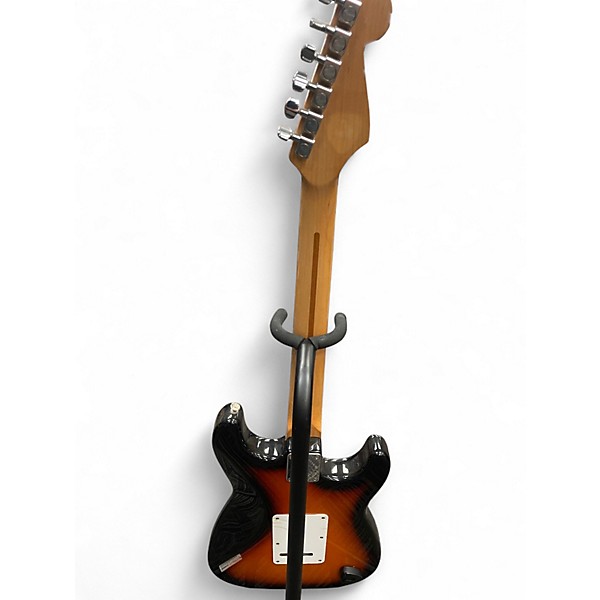 Used Fender Standard Stratocaster Left Handed Sunburst Electric Guitar
