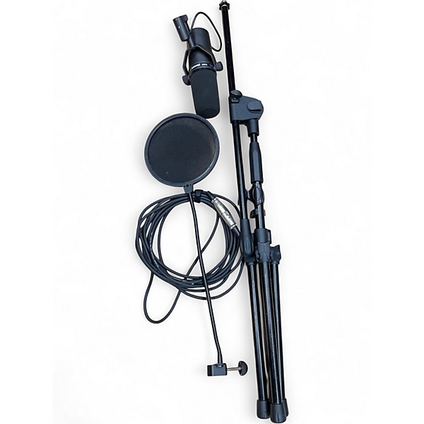 Used Shure SM7B Stand Cable and pop filter Bundle Dynamic Microphone