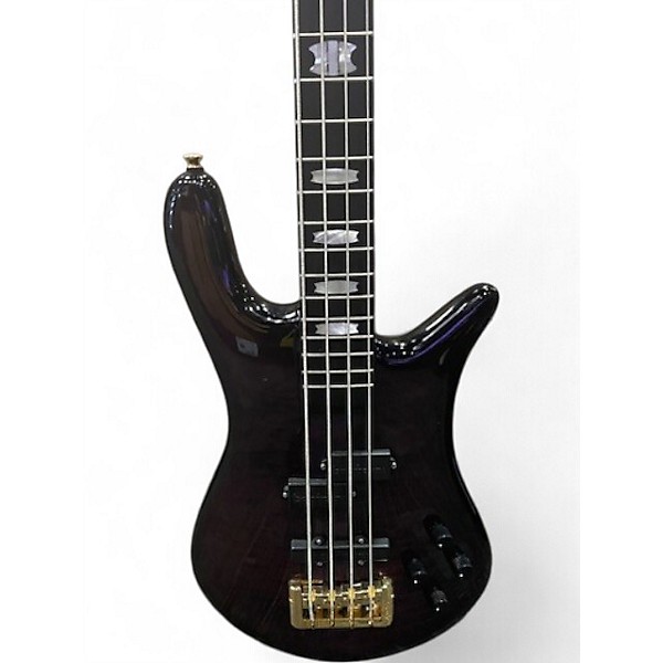 Used Spector Euro 4 LT Purple Electric Bass Guitar