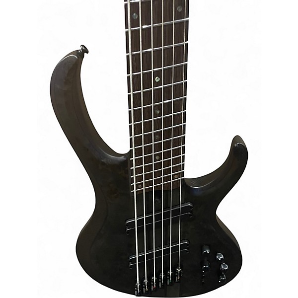 Used 2024 Ibanez BTB806MS TRANS GRAY FLAT Electric Bass Guitar