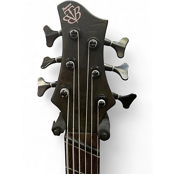 Used 2024 Ibanez BTB806MS TRANS GRAY FLAT Electric Bass Guitar