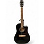 Used Fender CD60SCE Dreadnought Black Acoustic Electric Guitar thumbnail
