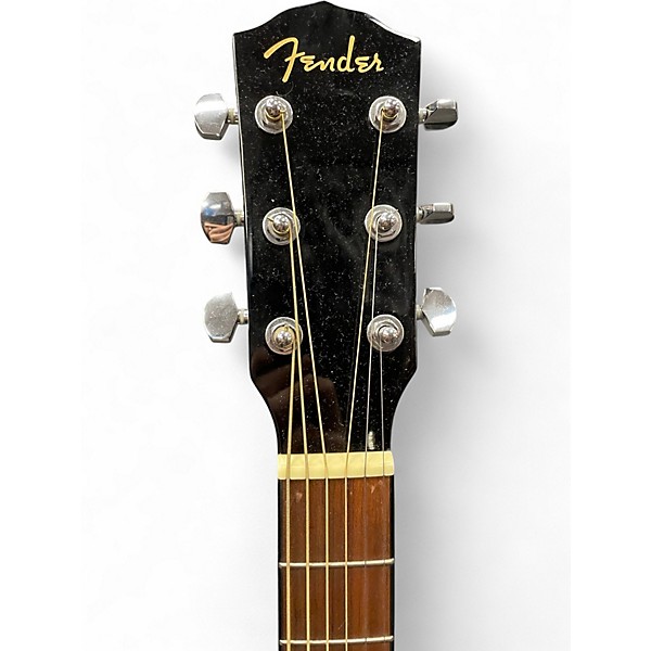 Used Fender CD60SCE Dreadnought Black Acoustic Electric Guitar