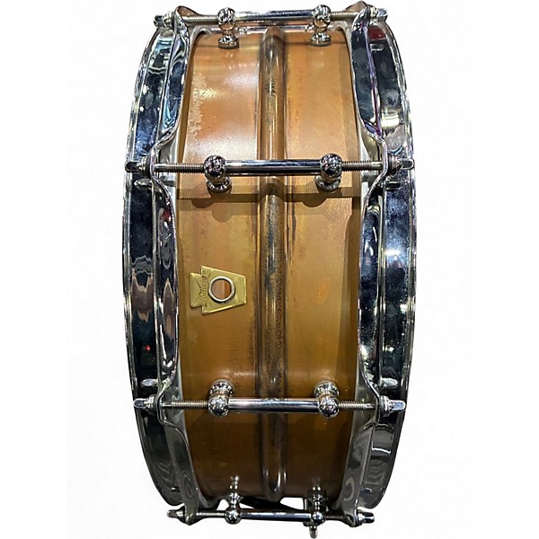 Used Ludwig 14in COPPER PHONICS 14X5 RAW SMOOTH COPPER Drum