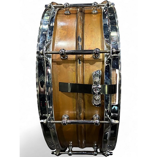 Used Ludwig 14in COPPER PHONICS 14X5 RAW SMOOTH COPPER Drum