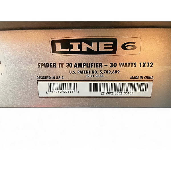 Used Line 6 Spider IV 30W 1x12 Guitar Combo Amp