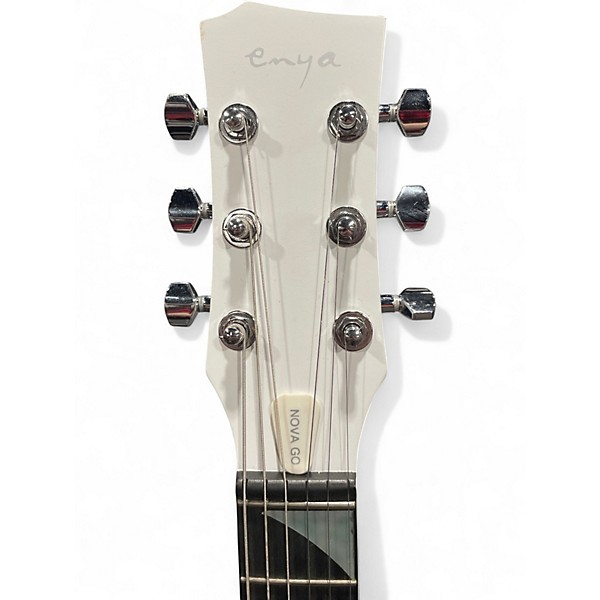 Used Enya Nova Go Full Size White Acoustic Guitar