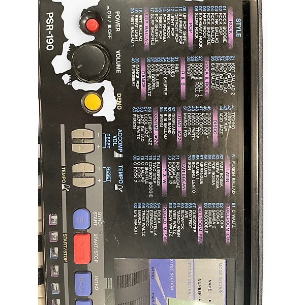 Used Yamaha PSR 190